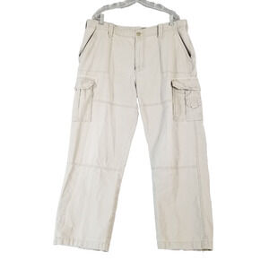 Guide gear cargo hiking pants men's 38x30 khaki beige Outdoor Adventure